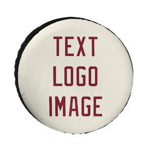 Custom Cream Crimson Red Truck Tires