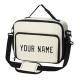 Custom Cream Black Lunch Bag