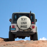 Custom Cream Black Truck Tires