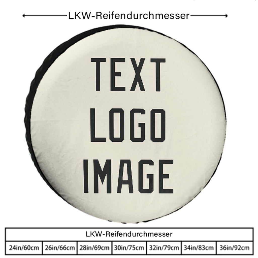 Custom Cream Black Truck Tires