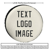 Custom Cream Black Truck Tires