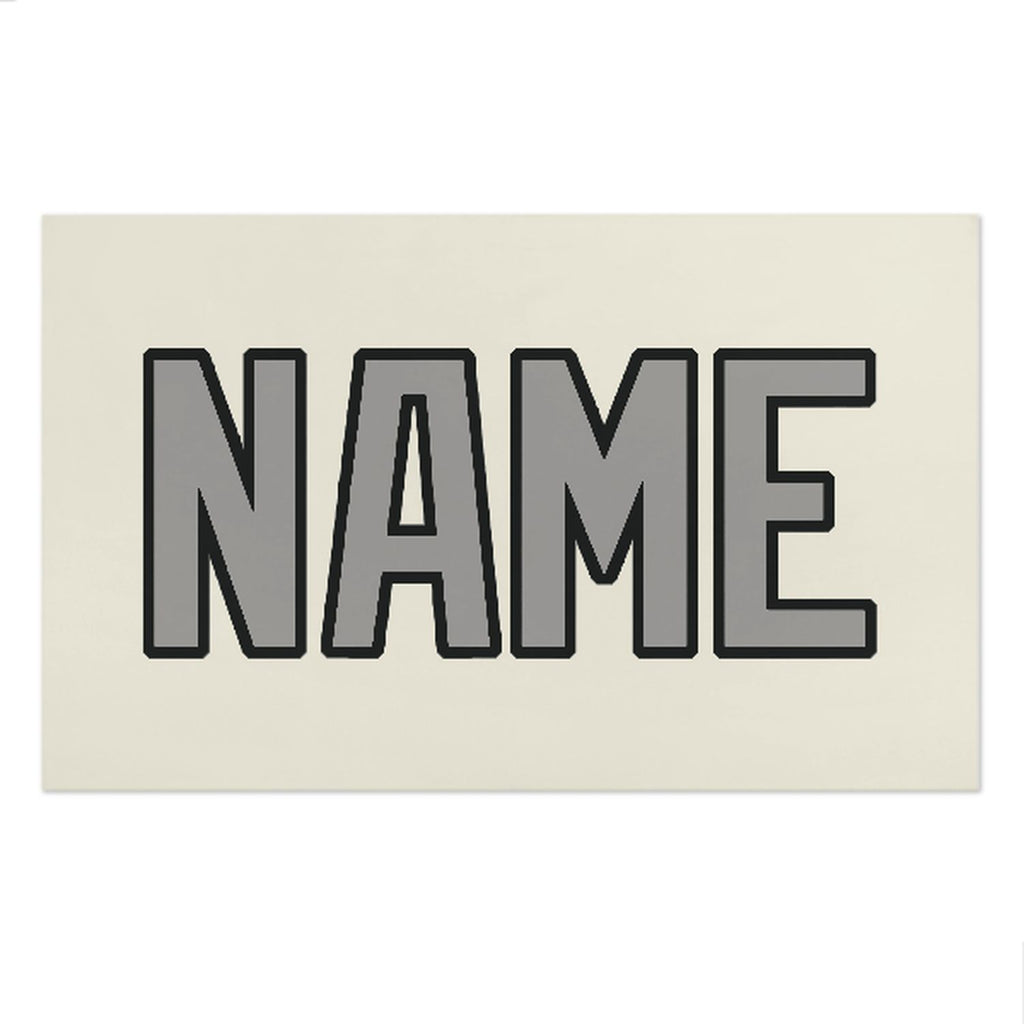 Custom Cream Gray Beach Towel