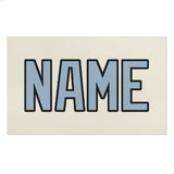 Custom Cream Light Blue Beach Towel