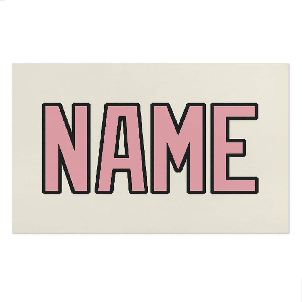 Custom Cream Light Pink Beach Towel