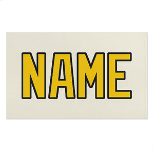 Custom Cream Gold Beach Towel