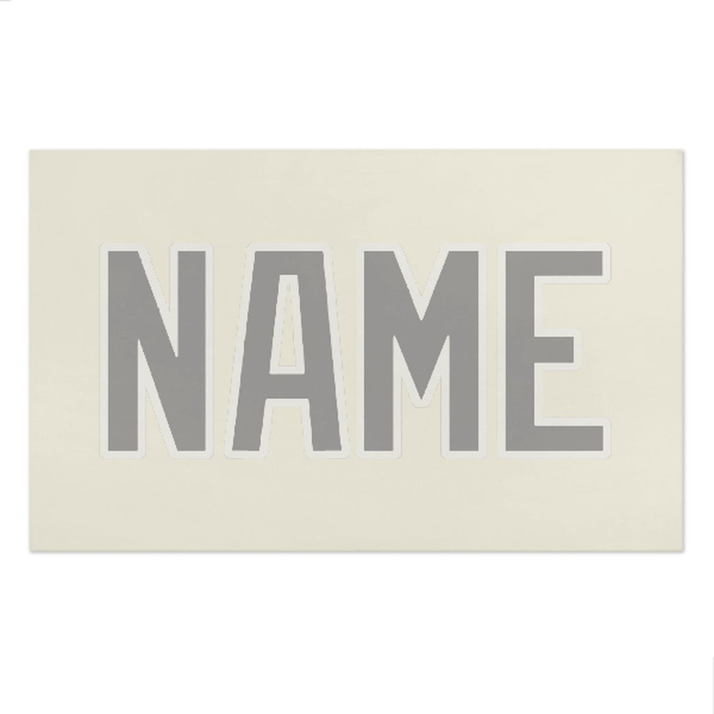 Custom Cream Gray Beach Towel