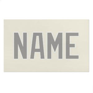 Custom Cream Gray Beach Towel