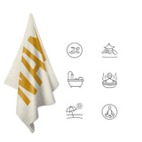 Custom Cream Yellow Beach Towel