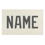 Custom Cream Dark Grey Beach Towel