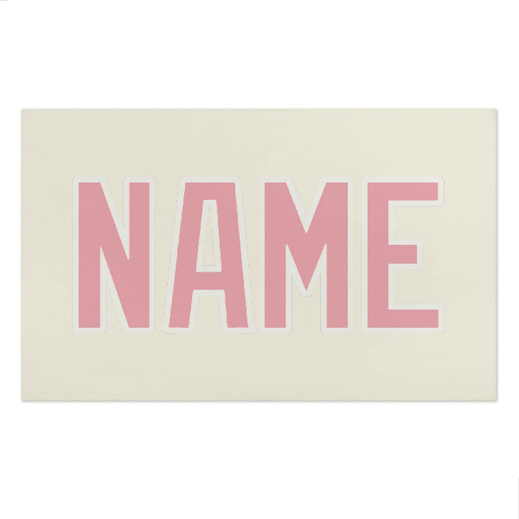 Custom Cream Light Pink Beach Towel