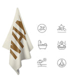 Custom Cream Khaki Beach Towel