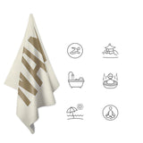 Custom Cream Light Khaki Beach Towel