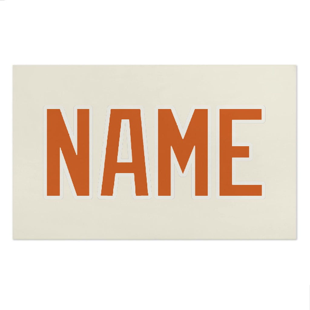 Custom Cream Orange Beach Towel