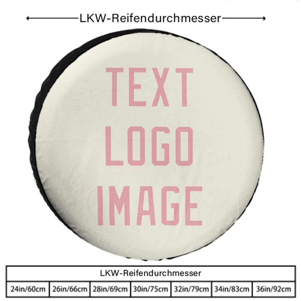 Custom Cream Light Pink Truck Tires