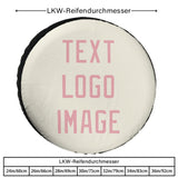 Custom Cream Light Pink Truck Tires