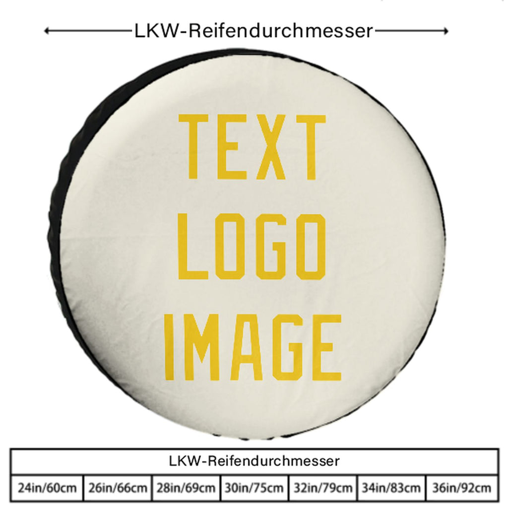 Custom Cream Gold Truck Tires