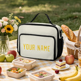 Custom Cream Gold Lunch Bag