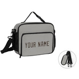 Custom Gray Brown Lunch Bag