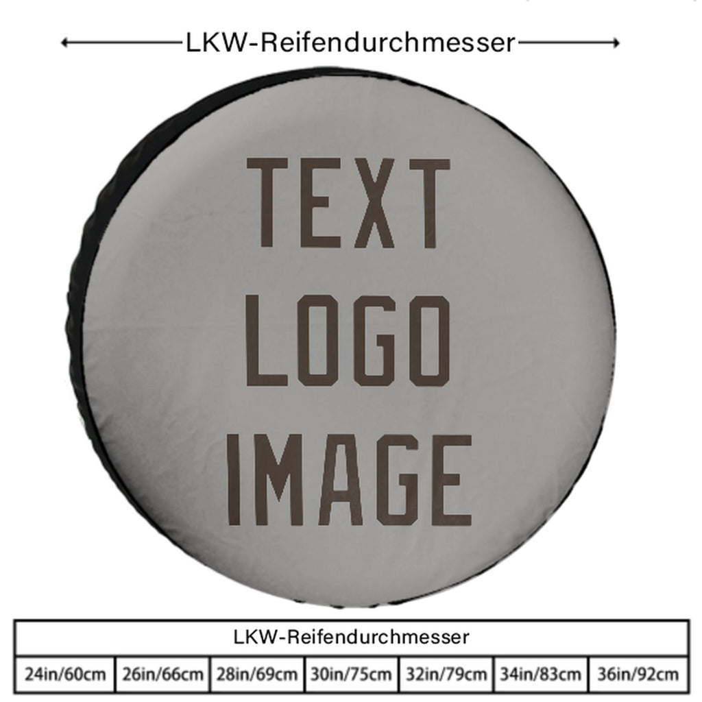 Custom Gray Brown Truck Tires