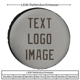 Custom Gray Brown Truck Tires