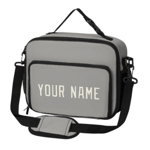 Custom Gray Cream Lunch Bag