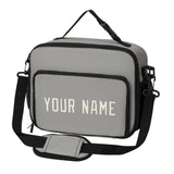 Custom Gray Cream Lunch Bag
