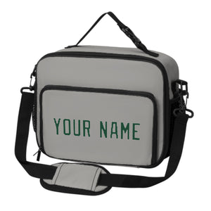 Custom Gray Green Lunch Bag