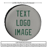 Custom Gray Green Truck Tires