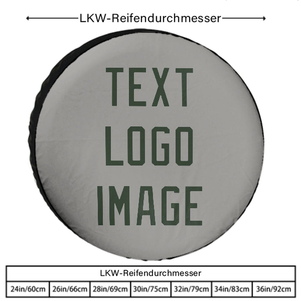 Custom Gray Dark Green Truck Tires