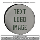 Custom Gray Dark Green Truck Tires