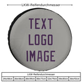 Custom Gray Purple Truck Tires