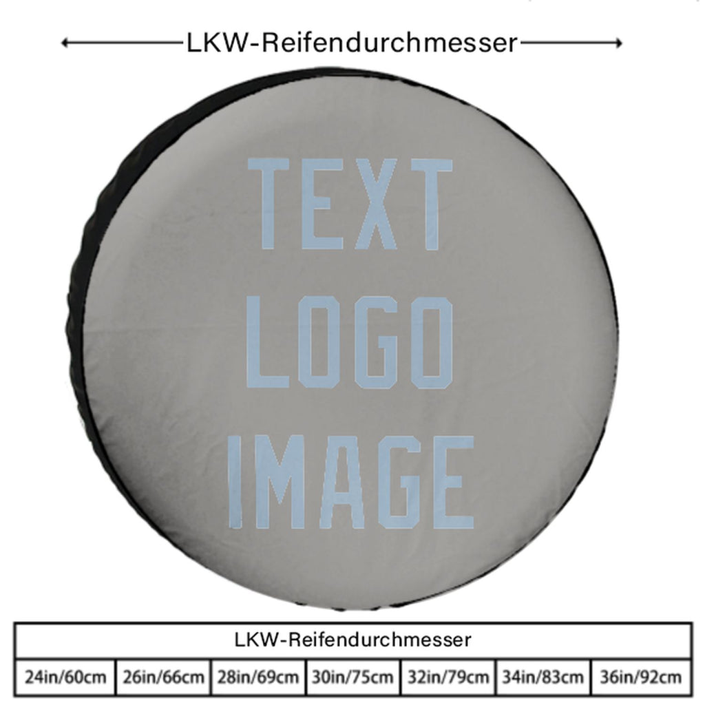 Custom Gray Light Blue Truck Tires