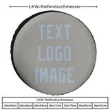 Custom Gray Light Blue Truck Tires