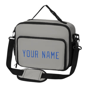 Custom Gray Sky Blue Lunch Bag