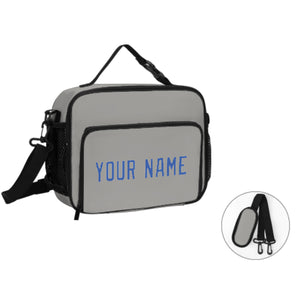 Custom Gray Sky Blue Lunch Bag