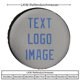 Custom Gray Sky Blue Truck Tires