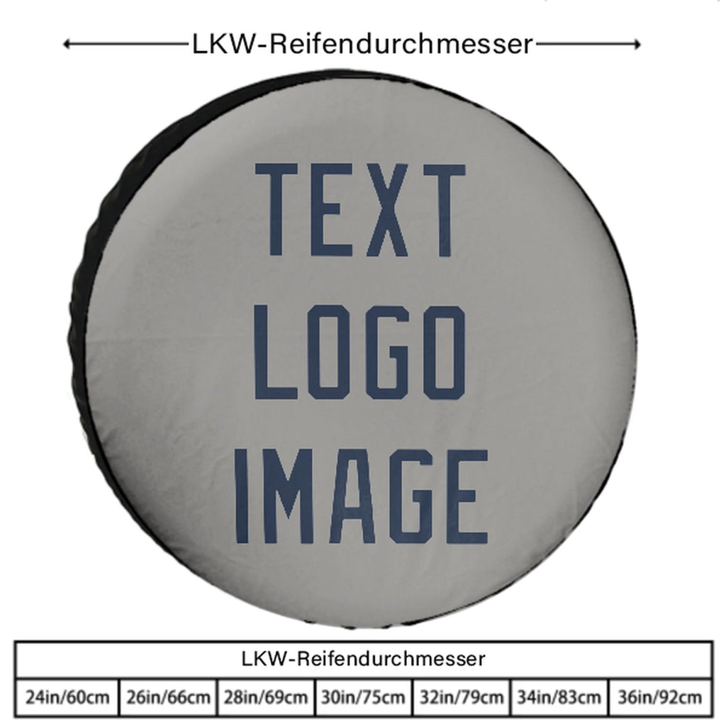 Custom Gray Blue Truck Tires