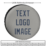 Custom Gray Blue Truck Tires