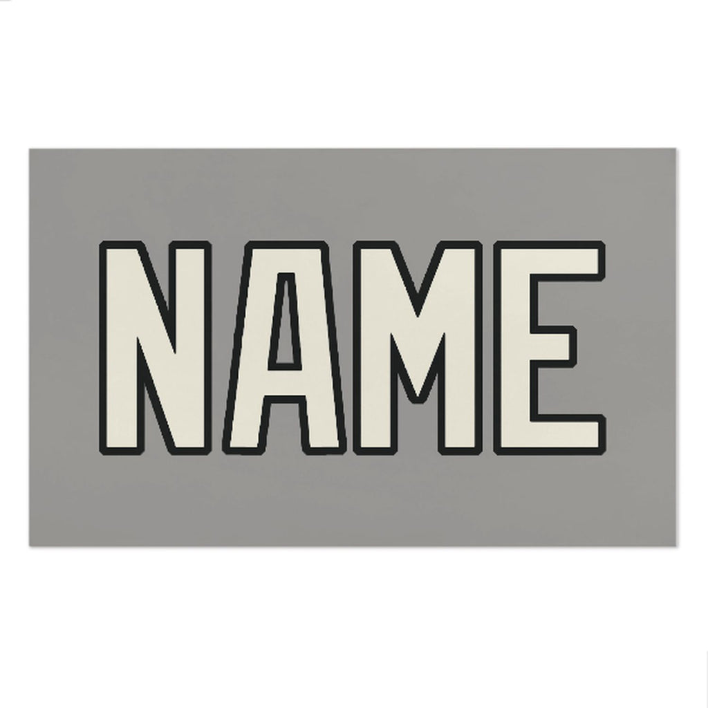 Custom Gray Cream Beach Towel