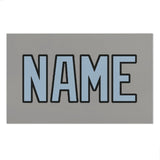 Custom Gray Light Blue Beach Towel