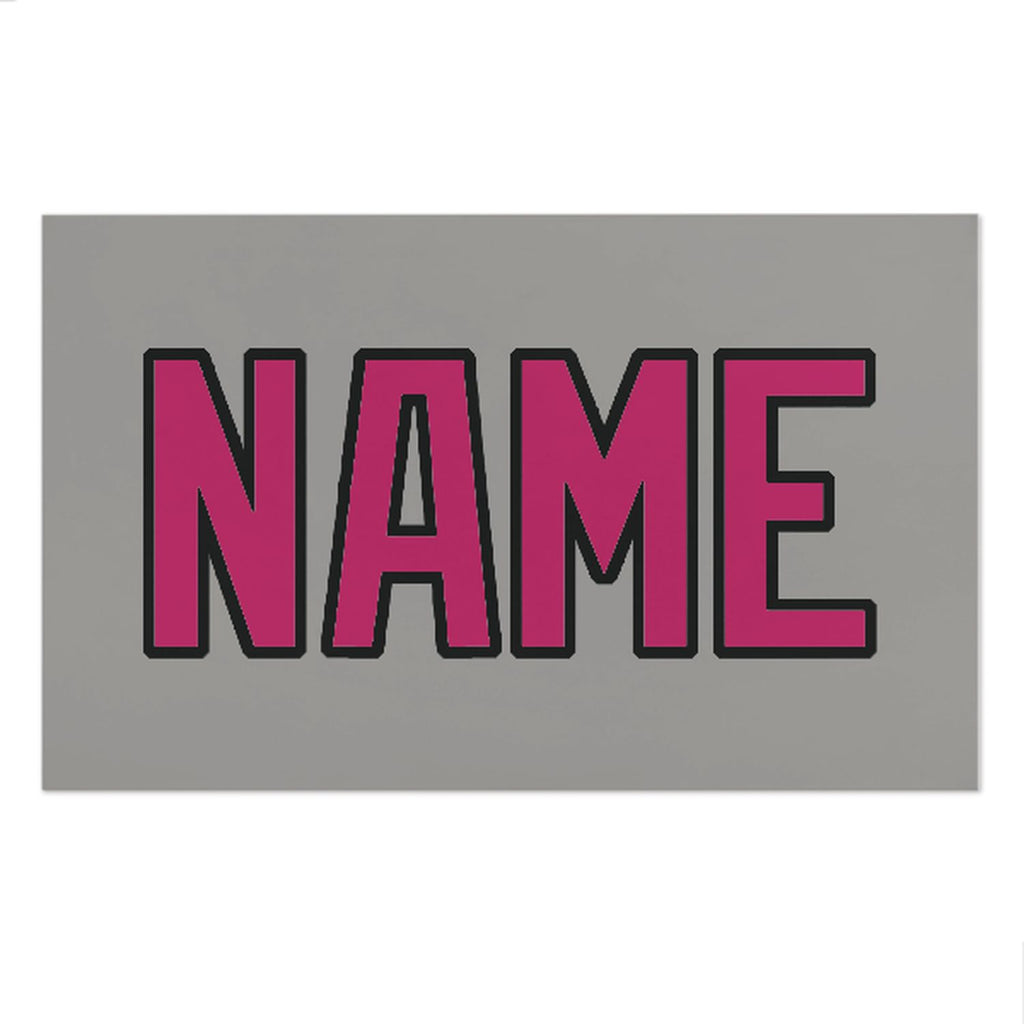 Custom Gray Pink Beach Towel