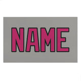 Custom Gray Pink Beach Towel