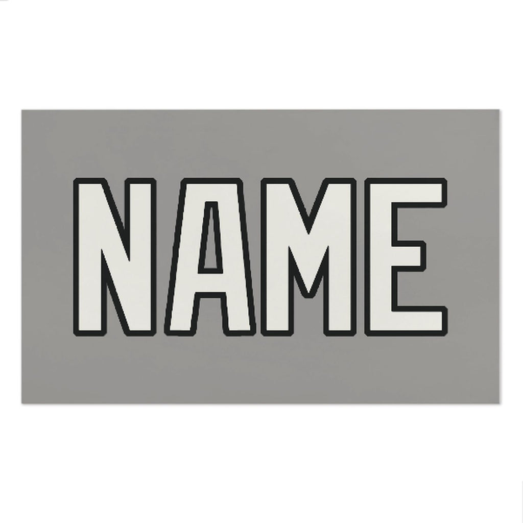 Custom Gray White Beach Towel