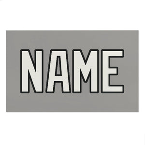 Custom Gray White Beach Towel