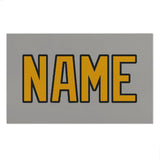 Custom Gray Yellow Beach Towel