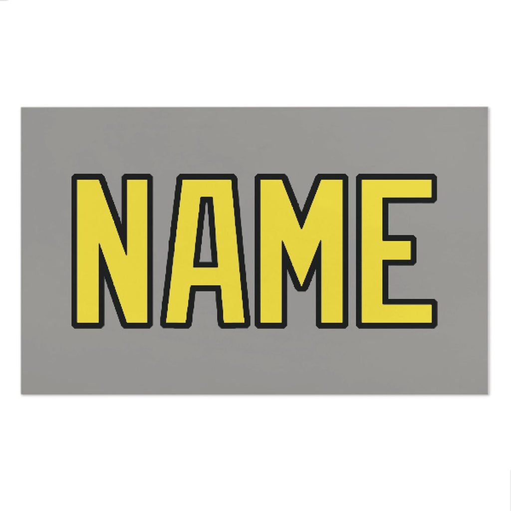 Custom Gray Light Yellow Beach Towel