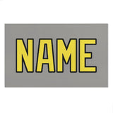 Custom Gray Light Yellow Beach Towel