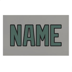 Custom Gray Blue Green Beach Towel