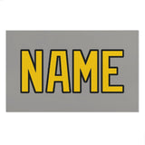 Custom Gray Gold Beach Towel