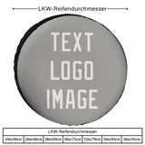 Custom Gray White Truck Tires